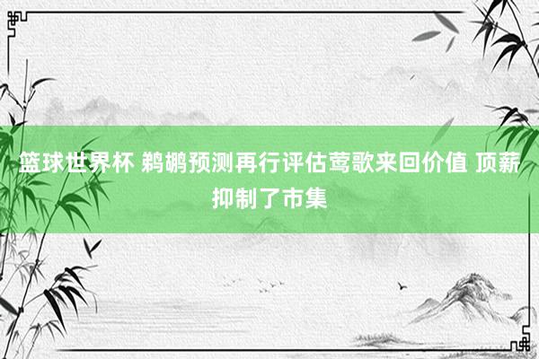 篮球世界杯 鹈鹕预测再行评估莺歌来回价值 顶薪抑制了市集